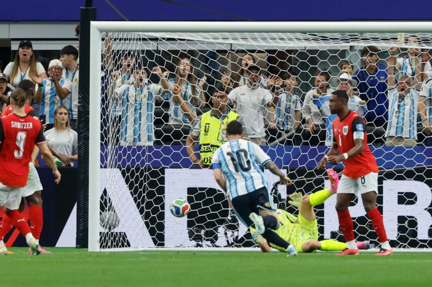 This was the goal with which Messi reached 17 goals in World Cups and surpassed Klose