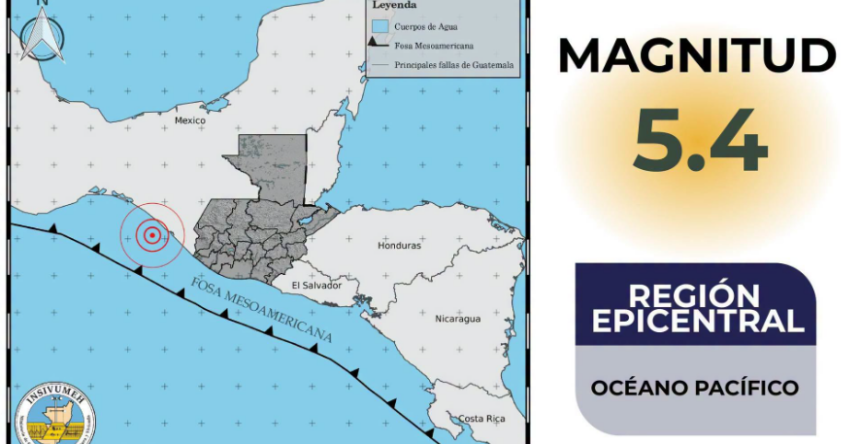 Tremor of magnitude 5.4 was noticeable in some regions of Guatemala this June 24 Tremor of magnitude 5.4 was noticeable in some regions of Guatemala this June 24