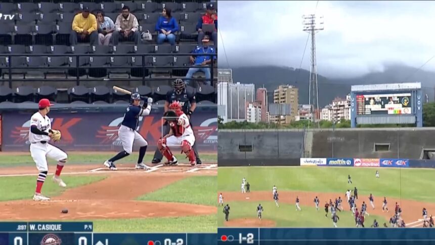 Video captures the moment when an earthquake unleashes panic in the baseball stadium in Caracas