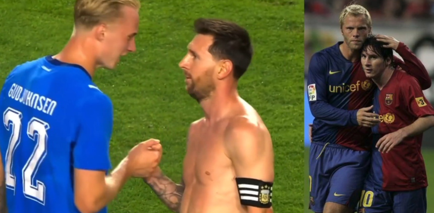 Who was the Icelandic player who approached Messi? The story behind the hug after the game