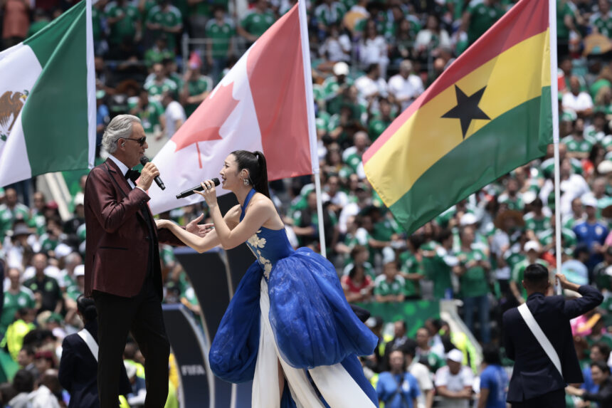 the message of the song DNA, by Andrea Bocelli and EJAE, for the 2026 World Cup