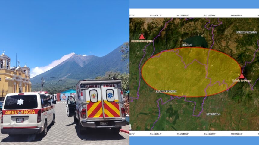 Fuego Volcano maintains expulsion of ash; They foresee dispersion for 24 hours