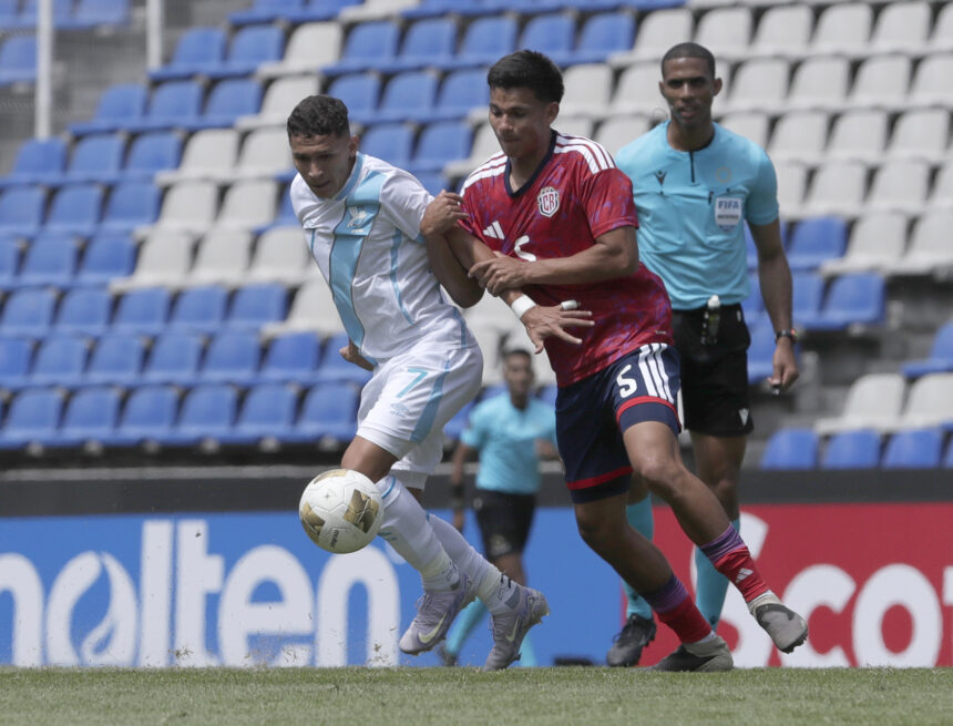 Guatemala U-20 fights with ten players, but loses against Costa Rica in the World Cup