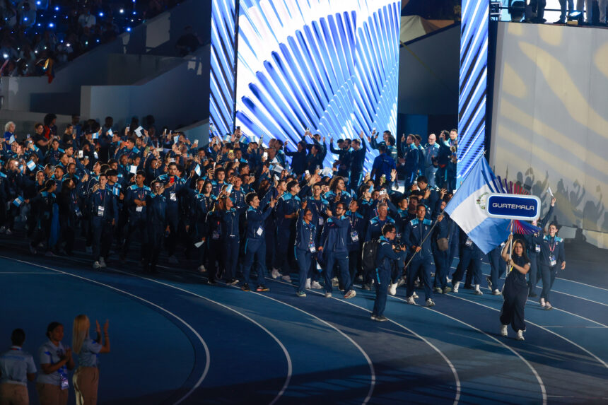 Guatemala parades with its flag again at the Central American and Caribbean Games