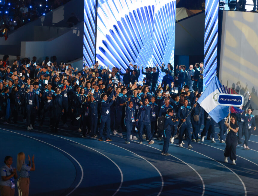 Guatemala parades with its flag again at the Central American and Caribbean Games