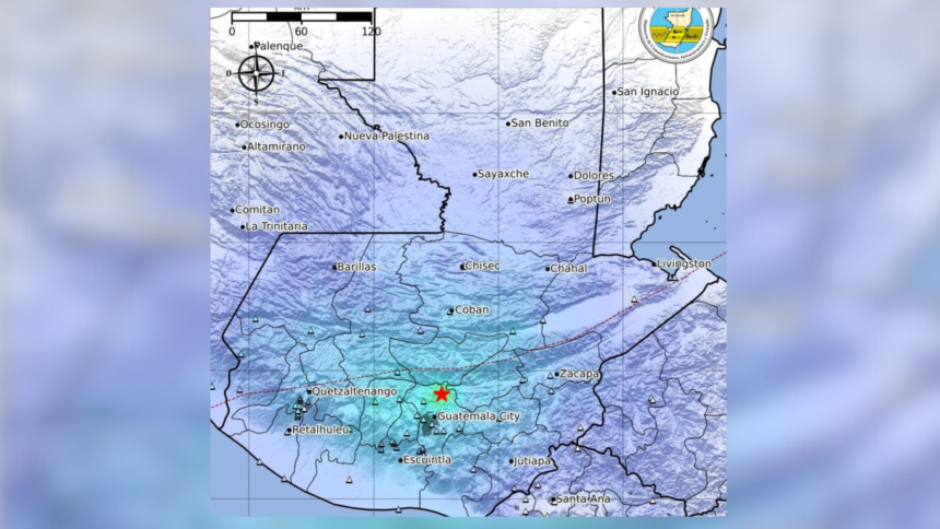 Insivumeh detects increased seismic activity between Guatemala and Sacatepéquez three days after the 7.4 earthquake