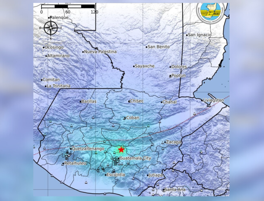 Insivumeh detects increased seismic activity between Guatemala and Sacatepéquez three days after the 7.4 earthquake