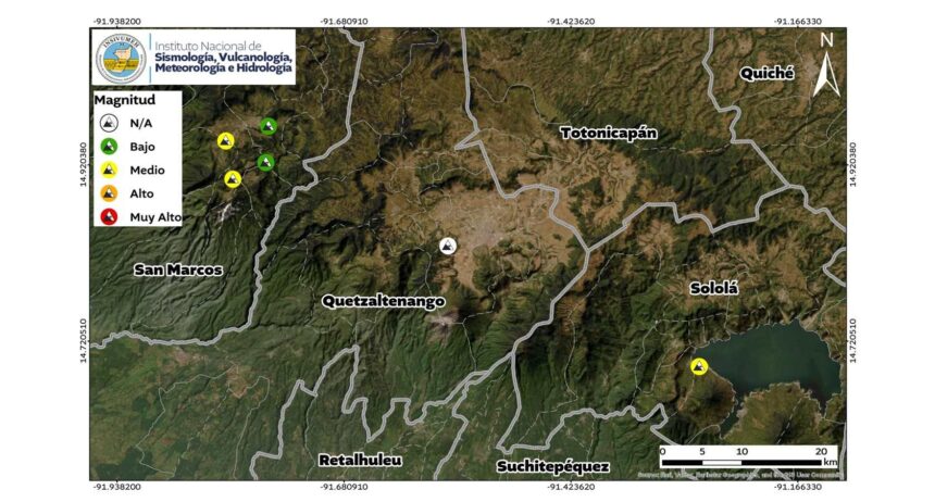 Insivumeh report confirms six landslides after powerful earthquake