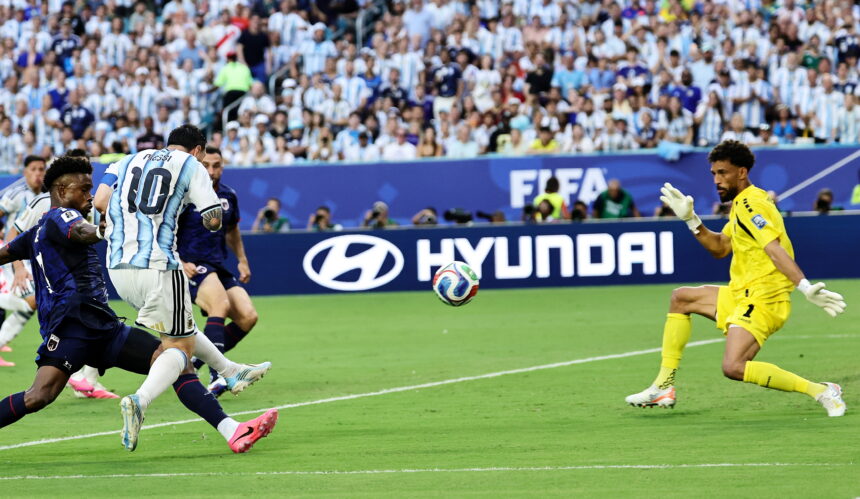 Messi scores his 20th goal in World Cups and reaches seven in the 2026 World Cup in Scaloni’s 100th game with Argentina