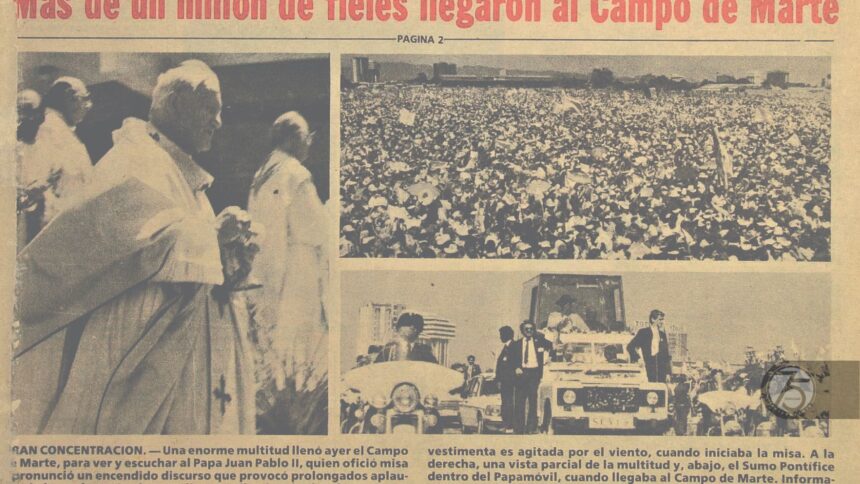 Pope John Paul II visits Guatemala