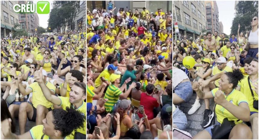 The rivalry between Brazil and Norway is also played in the stands