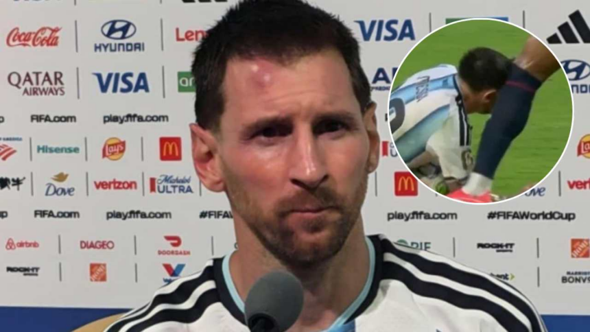 This was the play that caused the blow to the Argentina captain