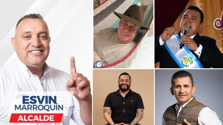 the eight former mayors of Guatemala who have been implicated in the transfer of drugs to the United States.