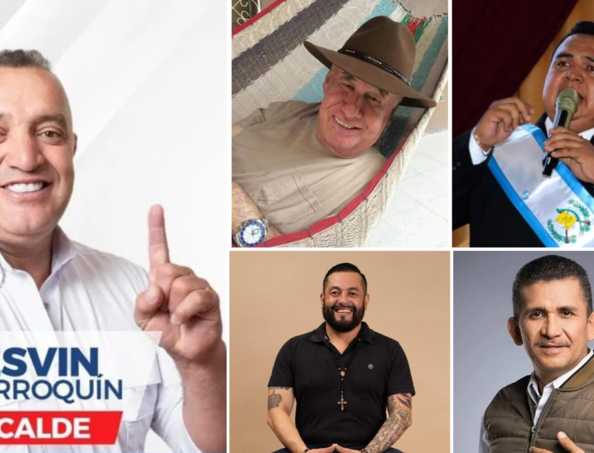 the eight former mayors of Guatemala who have been implicated in the transfer of drugs to the United States.